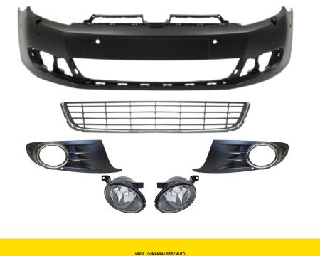 Bara fata VW Golf 6 VI + senzori + spalator far scurt Hatchback complecta cu grile si proiectoare ceata 2008-2012 NOUA