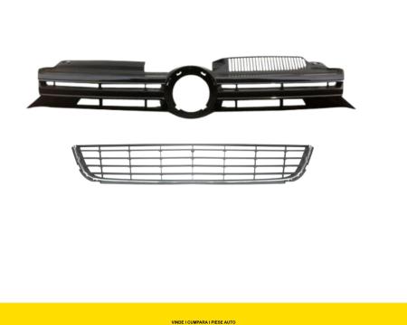 Grila Bara Radiator centrala fata VW Golf 6 VI Hatchback scurt fara proiectoare ceata 2008-2012