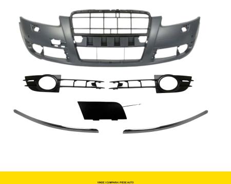 Bara fata Audi A6 C6 4F completa spalator far senzori cu grile bandouri si capac 2004-2008 NOUA