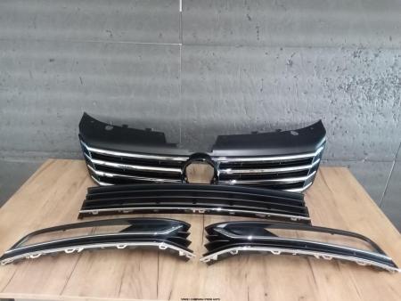 Set Grile Bara Radiator fata VW Passat B7 2010-2014 3AA853651OQE