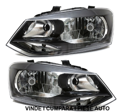 Farui halogen set VW POLO 6R ornament negru 2009-2014 6R1941007G, 6R1941008G