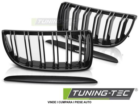 Nari grile duble BMW E90 E91 Negru lucios 05-08 Nonfacelift GRBMF7