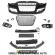 Bara fata sport completa Audi A5 RS5 LOOK 11-16 cu spalator far, senzori + grile ZPAU29