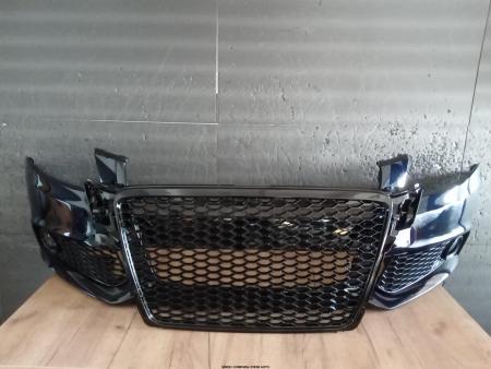 Bara fata cu Grile, proiectoare Audi A4 B8 fara spalator fara, senzori 8K0807105GRU, 8K0821106A Negru LY9B Brillant Black