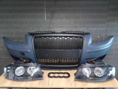 Bara, faruri,grila radiator fagure fata Audi A3 8P 05-08 8P4807105GRU grunduita
