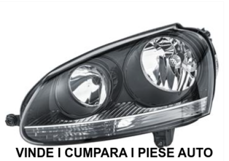 Far stanga VW Golf 5 Fundal negru 2003-2008 halogen