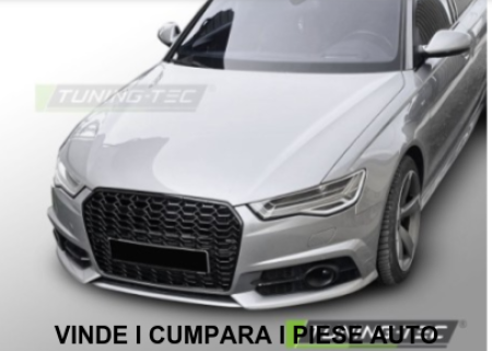 Grila radiator tip fagure Audi A6 C7 4G + S-LINE  2014-2018 Negru lucios