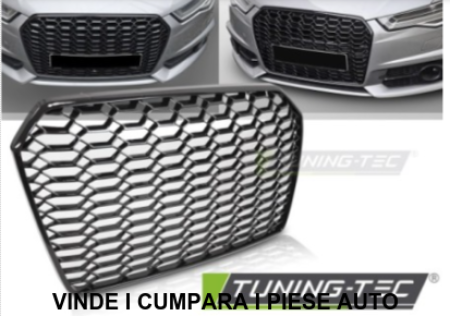 Grila radiator tip fagure Audi A6 C7 4G + S-LINE 2014-2018 Negru MAT