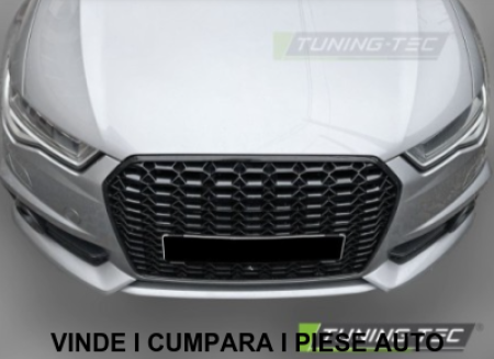 Grila radiator tip fagure Audi A6 C7 4G + S-LINE 2011-2014 Negru lucios