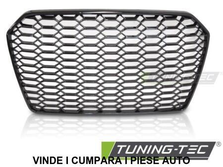 Grila radiator tip fagure Audi A6 C7 4G + S-LINE 2011-2014 Negru MAT