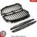 Set grile nari duble BMW SERIA 3 E90 E91 2005-2008 Crom / Negru