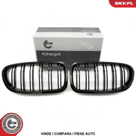 Set grile nari duble BMW SERIA 5 F10 F11 2010-2014 Negru lucios