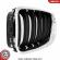 Set grile nari duble BMW SERIA 6 F12 F13 F06 2013-2017 Crom Negru