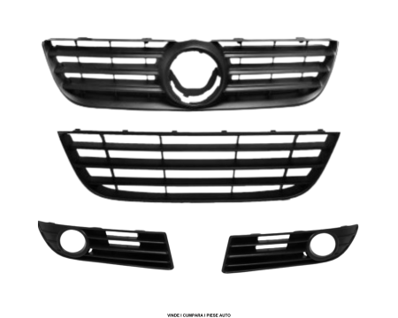 Set grile Bara fata cu proiectoare ceata VW Polo 9N3 2005-2009