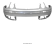 Bara fata Volkswagen Polo 9N 2001-2005 Gri LA7W reflex silver Transport Gratuit