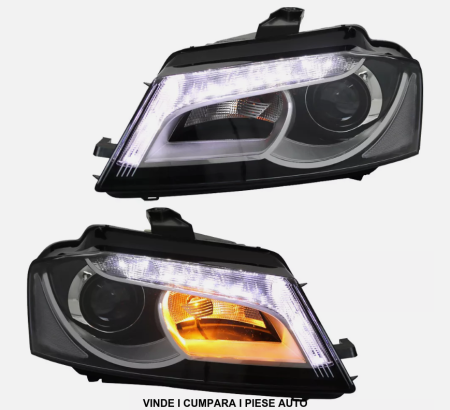 Faruri LED DRL Halogen Audi A3 8P Facelift 2008-2012