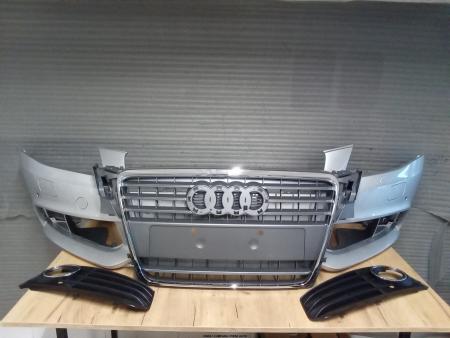 Bara fata cu Grile Audi A4 B8 2007-2011 Gri LX7W cu spalator far, senzori parcare