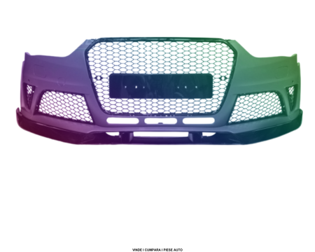 Bara fata RS Look Audi A4 B8.5 2011-2015 cu prelungire spalator far senzori parcare vopsita la culoarea Masini