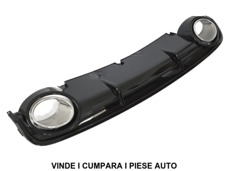 Difuzor Bara spate Audi A6 C6 2004 2005 2006 2007 2008 2009 2010 2011 Negru lucios