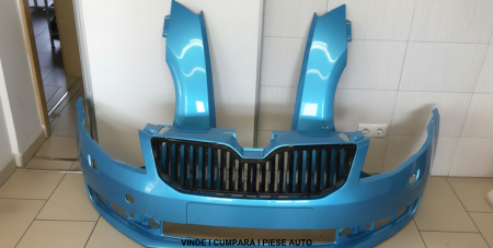 Bara+Aripa Fata Dreapta&Stanga Skoda Octavia 3 III 13-17 LF5W Albastru