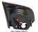 Stop lampa spate interior stanga dreapta Golf 6 Hatchback Rosu/Alb 5K0945094AB 5K0945095AB