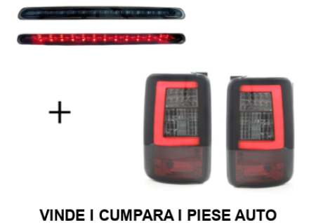 Stopuri LED + stop suplimentar Fumuriu rosu VW Caddy 2004-2014