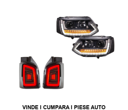 Set faruri LED cu semnal dinamic si stopuri LED VW Transporter T5 2009-2014
