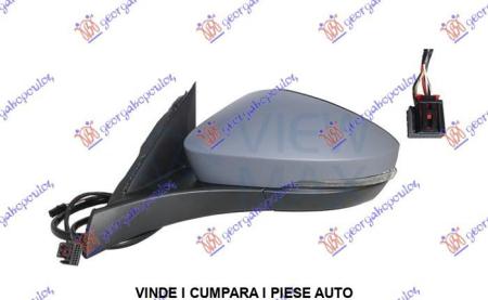 Oglinda Completa Electrica Incalzita Grunduita Stanga VW T-Roc 2017 2018 2019 2020 2021