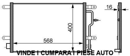 Radiator ac clima Audi A4 Audi A6 1,6 1,8 1,9TDI 2,5TDI Kühler B6 B7 Wurtemberg 34400011