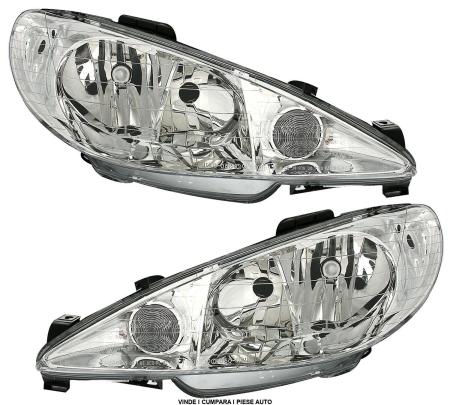Set faruri PEUGEOT 206 1998-2005 H7 H7 STANGA DREAPTA FARA MOTORAS