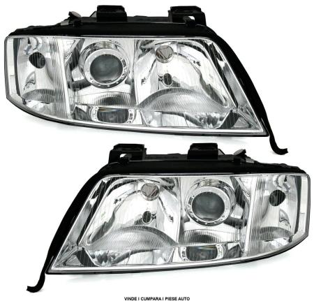 Set faruri AUDI A6 C5 4B 1997-1999 Halogen H1 H7 STANGA DREAPTA FARA MOTORAS