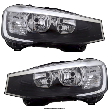 Set Faruri BMW X3 F25 2014-2017 X4 F26 Halogen H7 H7 STANGA DREAPTA CU MOTORAS