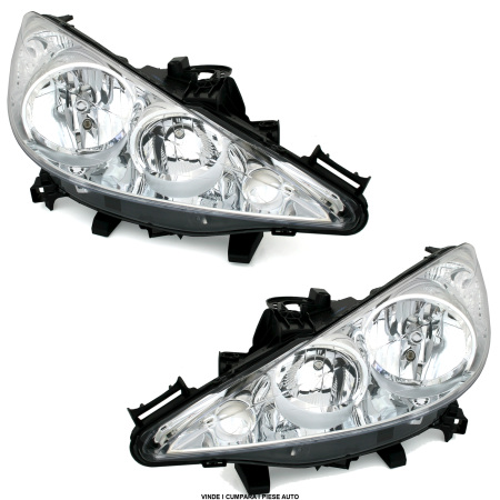 Set faruri Peugeot 207 2006- CC 2007- H1 H7 STANGA DREAPTA  CU MOTORAS