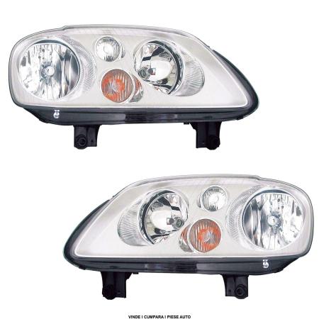 Set faruri VW Caddy Touran 2002 -2010 Crom Halogen H7 H7 STANGA DREAPTA