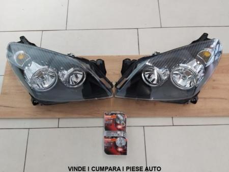 Pachet Faruri Cu Motor H7 H1 Dreapta=Stanga Opel Astra H 2004 2005 2006 2007 Cu Bec 100% Putere