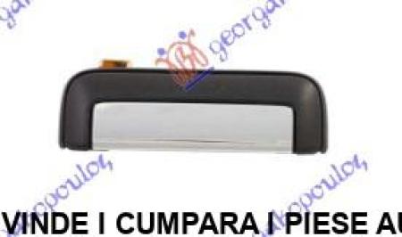 Maner Usa Cromata/Negru Fata/Spate Exterior Stanga Mitsubishi L200 2002 2003 2004 2005 2006