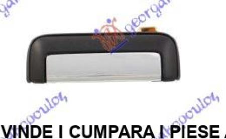 Maner Usa Cromata/Negru Fata/Spate Exterior Dreapta Mitsubishi L200 2002 2003 2004 2005 2006