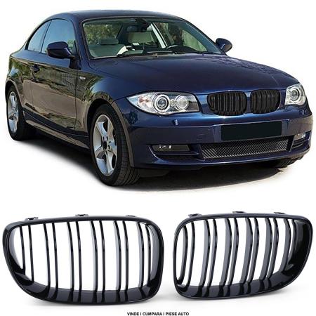 Grile bara fata BMW E81 E82 E87 E88 LCI 2007-2012 NEGRU LUCIOS