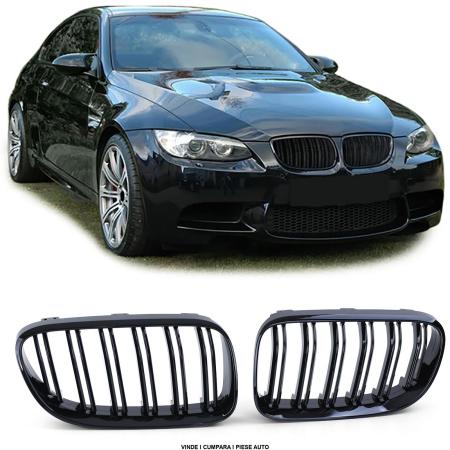 Grile bara fata BMW seria 3  E92 E93 FACELIFT 2010-2013 NEGRU LUCIOS