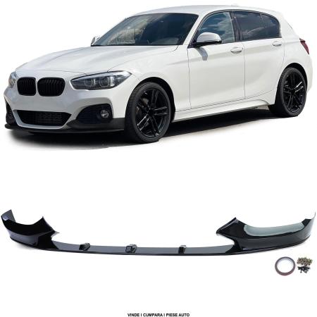 Lip prelungire Bara fata BMW Seria 1 F20 F21 Facelift 2015-2019 Negru Lucios