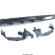 Set difuzor fusta evacuare Bara spate Mercedes E-CLASS W213 2016-2020