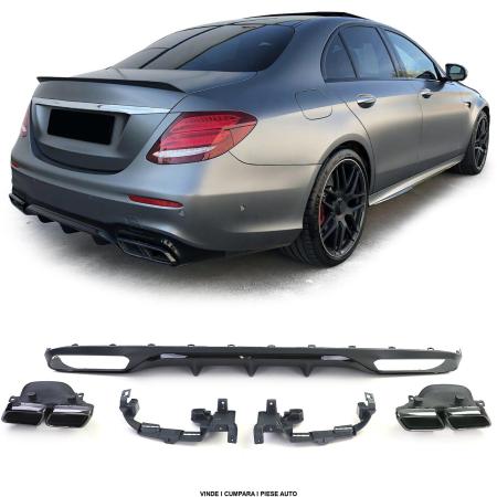 Set difuzor fusta evacuare Bara spate Mercedes E-CLASS W213 2016-2020