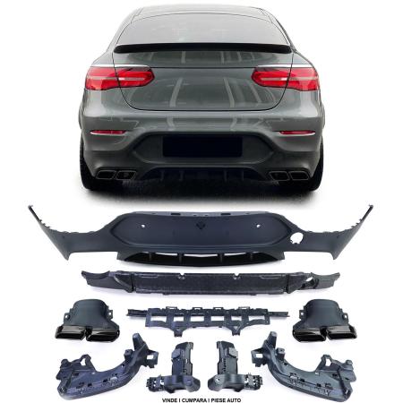 Pachet Spoiler difuzor fusta Bara spate Mercedes GLC Coupe C253 2015-2019