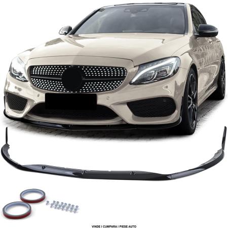 Prelungire Bara fata Mercedes C-CLASS W205 S205 2014-2018 Negru Lucios