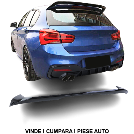 Spoiler haion portbagaj BMW Seria 1 F20 F21 2015-2019 Negru lucios