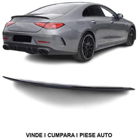 Spoiler eleron haion portbagaj Mercedes CLS C257 2017- Negru lucios