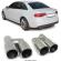Tevi evacuare duble 76mm Audi A4 B8 2007-2015 Inox