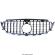 GRILA MASCA RADIATOR PANAMERICANA MERCEDES C-CLASS W205 2014-2018 Negru Lucios/Crom