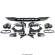Pachet difuzor fusta evacuare Bara spate Mercedes A-CLASS W177 2018 Negru lucios