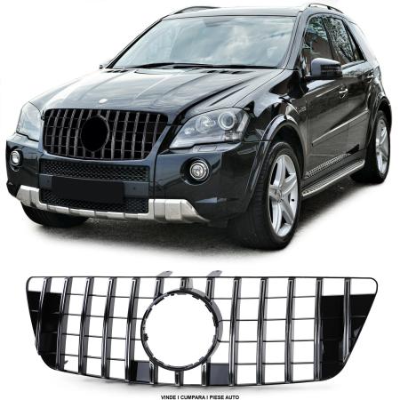 GRILA MASCA RADIATOR GT-LOOK M-CLASS ML W164 Facelift 2008-2011 Negru lucios/Crom